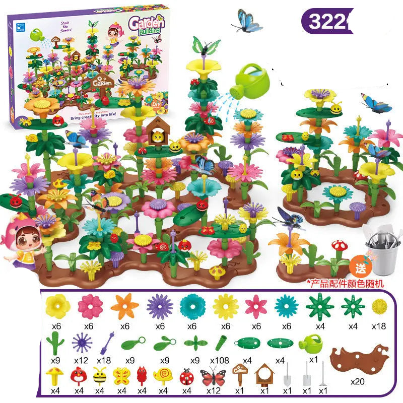  Garden Building Blocks Set Children's Educational Toys 