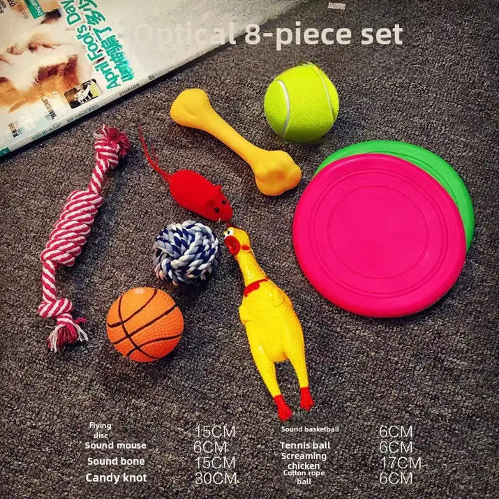 Pet Toys Dog Set Toys Vocal Toys Dog Training Dog Toys Teddy Golden Retriever - sleek-selections