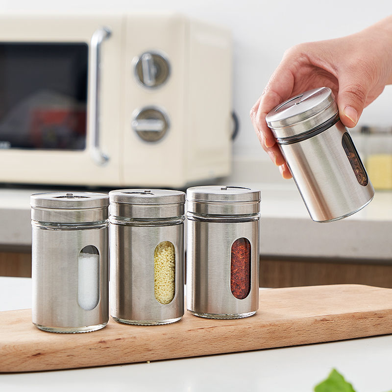 Stainless Steel Seasoning Jar,