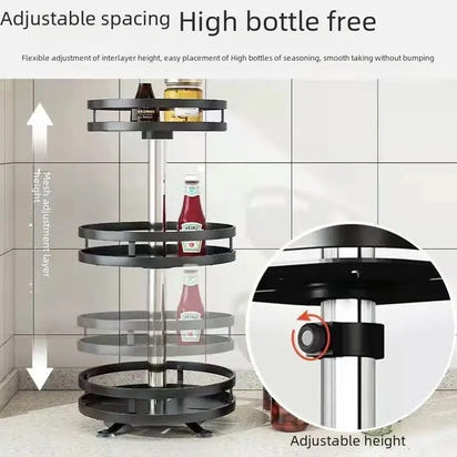Rotatable 360-Degree Seasoning Rack - sleek-selections