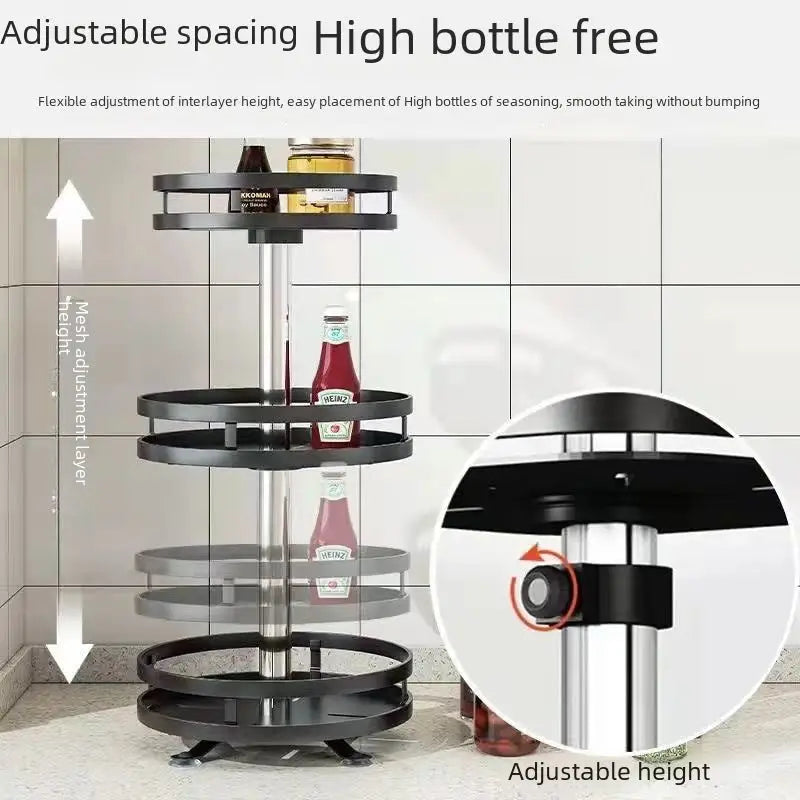Rotatable 360-Degree Seasoning Rack - sleek-selections