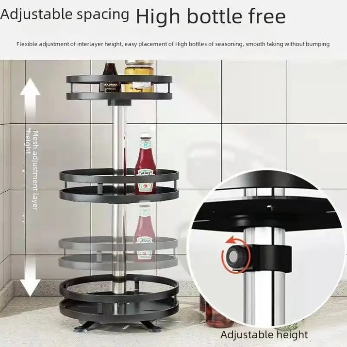 Rotatable 360-Degree Seasoning Rack - sleek-selections