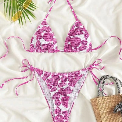 Women's Printed High Waist Bikini Set