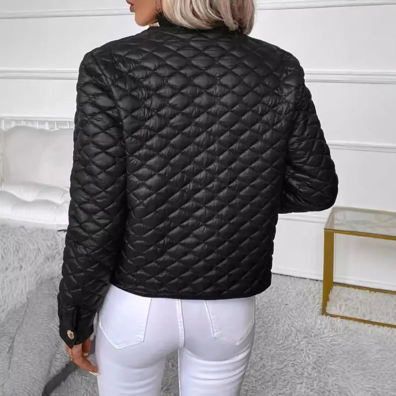 Black Cotton Short Jacket