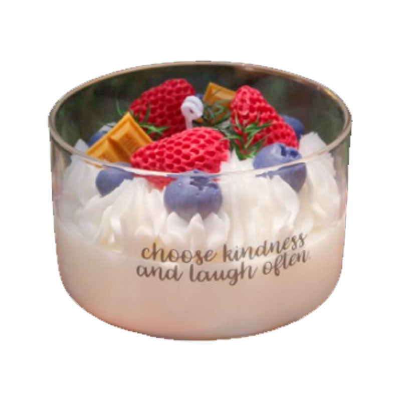 Berry Chocolate Cute Dessert Cake Scented Candle