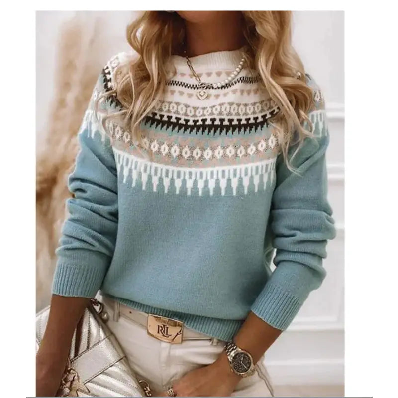 Loose Pullover Knit Sweater