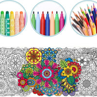 Mandala Fower Large Coloring Poster