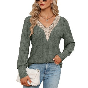 womens green sweater