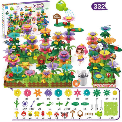  Garden Building Blocks Set Children's Educational Toys 