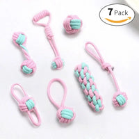 Cotton Rope Dog Bite Rope Toy Set - sleek-selections