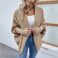 Solid Color Batsleeve Cardigan