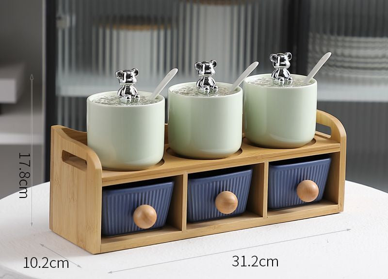  Kitchen Seasoning Storage Rack Set