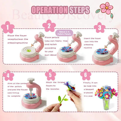 DIY Embossing Fabric Flower Making Machine