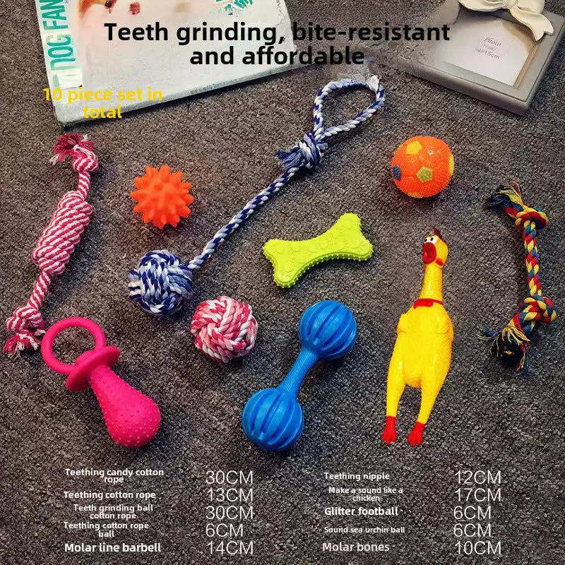 Pet Toys Dog Set Toys Vocal Toys Dog Training Dog Toys Teddy Golden Retriever - sleek-selections