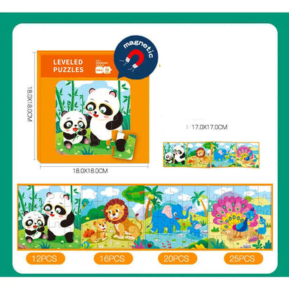 Magnetic Kids Puzzle Board  3-6 Years Old 