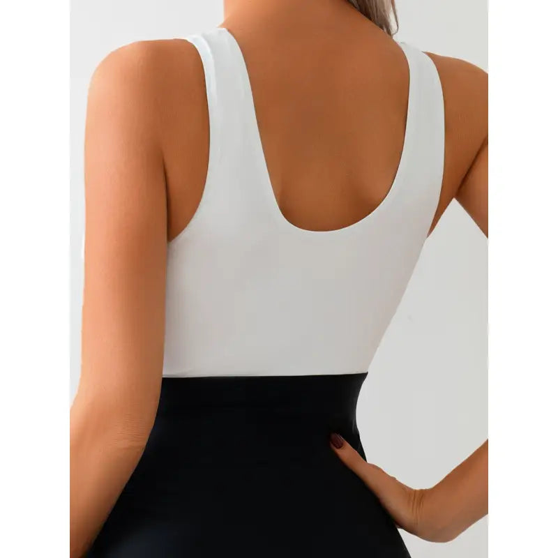 Color Block One Piece Swimsuit