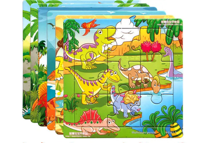 Dinosaur 16-Piece Jigsaw Puzzle 3-6 years old