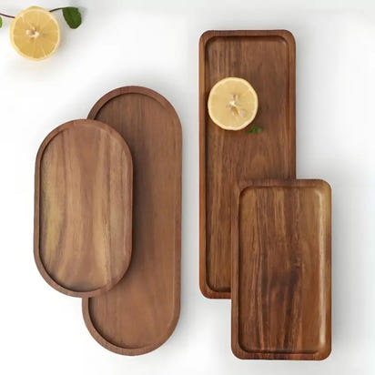 Acacia Wood Solid Wood Tray