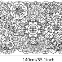 Mandala Fower Large Coloring Poster