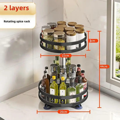 Rotatable 360-Degree Seasoning Rack - sleek-selections