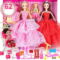 Large Doll Set with Cloths