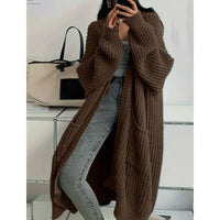 Long Knee-Length Cardigan Sweater
