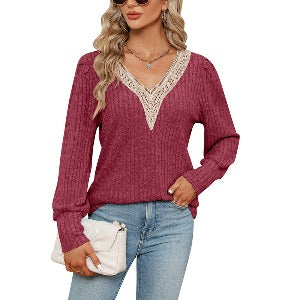 Sunken Stripe Brushed Sweater - Stylish Pullover in Various Colors