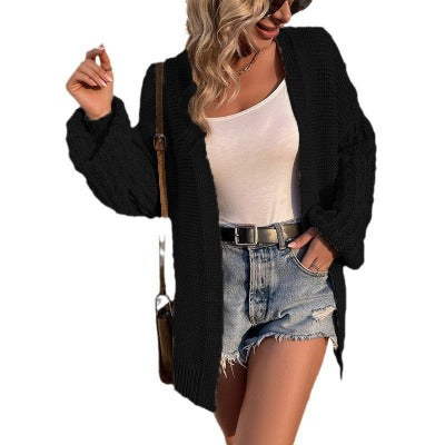 black spring cardigan