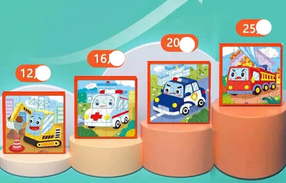 Magnetic Kids Puzzle Board  3-6 Years Old