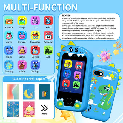 dual-Camera Touch Screen Children's Mobile Phone