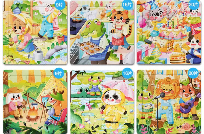 Puzzles For Young Children 1-2-3-4-5-6 years