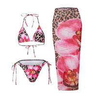 Maxi Skirt Bikini Three-Piece Set
