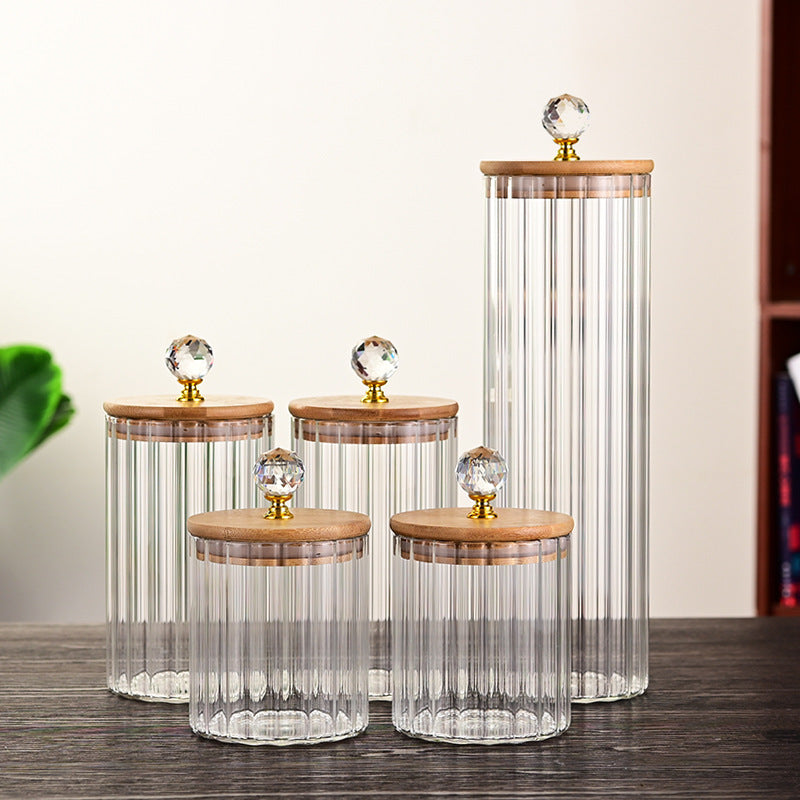 Transparent Glass Sealed Jar Sets