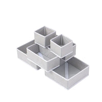 Six-Piece Of Lidless Folding Storage Box Set