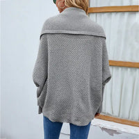Solid Color Batsleeve Cardigan