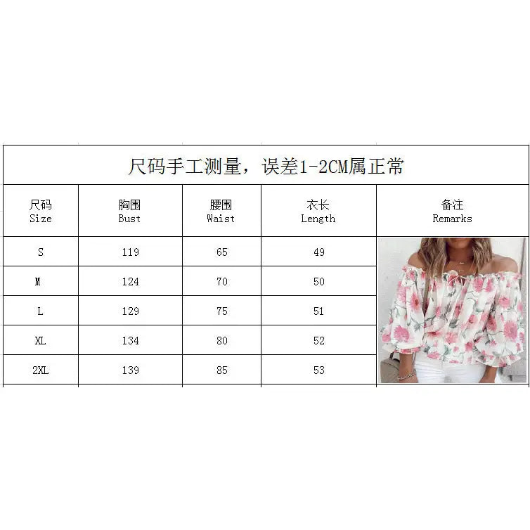 Off-The-Shoulder Chiffon Blouse