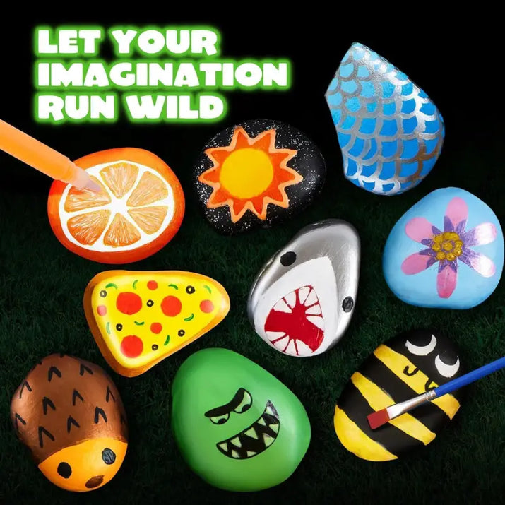 Childrens Hand-Paint Rock Craft Sets