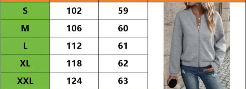 Solid Color Zipper Jacket