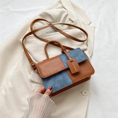 Popular Fashion Stitching Shoulder Messenger Bag