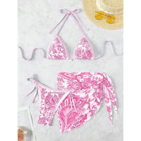Porcelain Three Piece Bikini