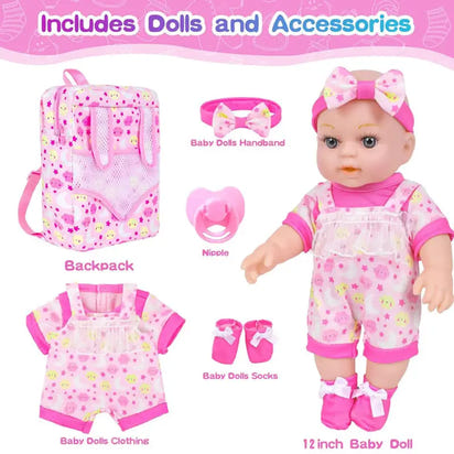 Baby Rebirth Doll Combo Set 12 Inch