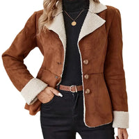 Casual  Lapel Retro Suede Jacket