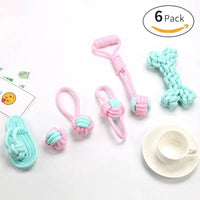 Cotton Rope Dog Bite Rope Toy Set - sleek-selections