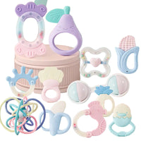 Newborn Baby Hand Rattle 16 Piece Set