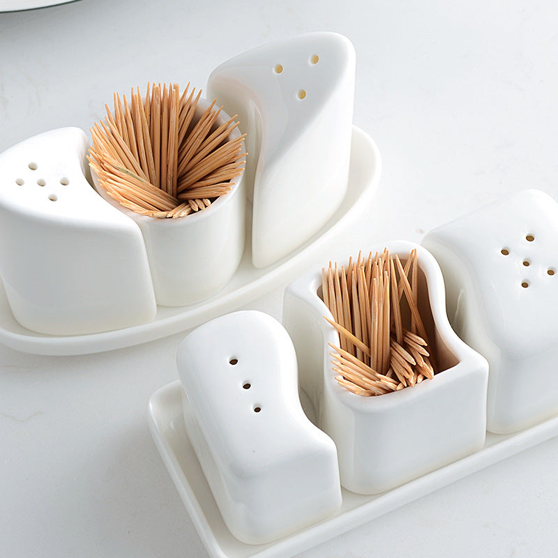 Home Nordic  Toothpick Bottle Table Spice Jar Set