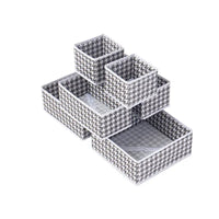 Six-Piece Of Lidless Folding Storage Box Set