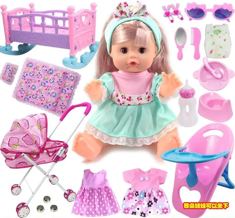 Children's Doll And  Baby Stroller