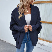 Solid Color Batsleeve Cardigan
