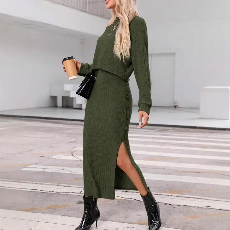 2 Piece Knit Dress