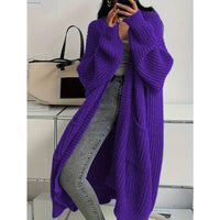 Long Knee-Length Cardigan Sweater